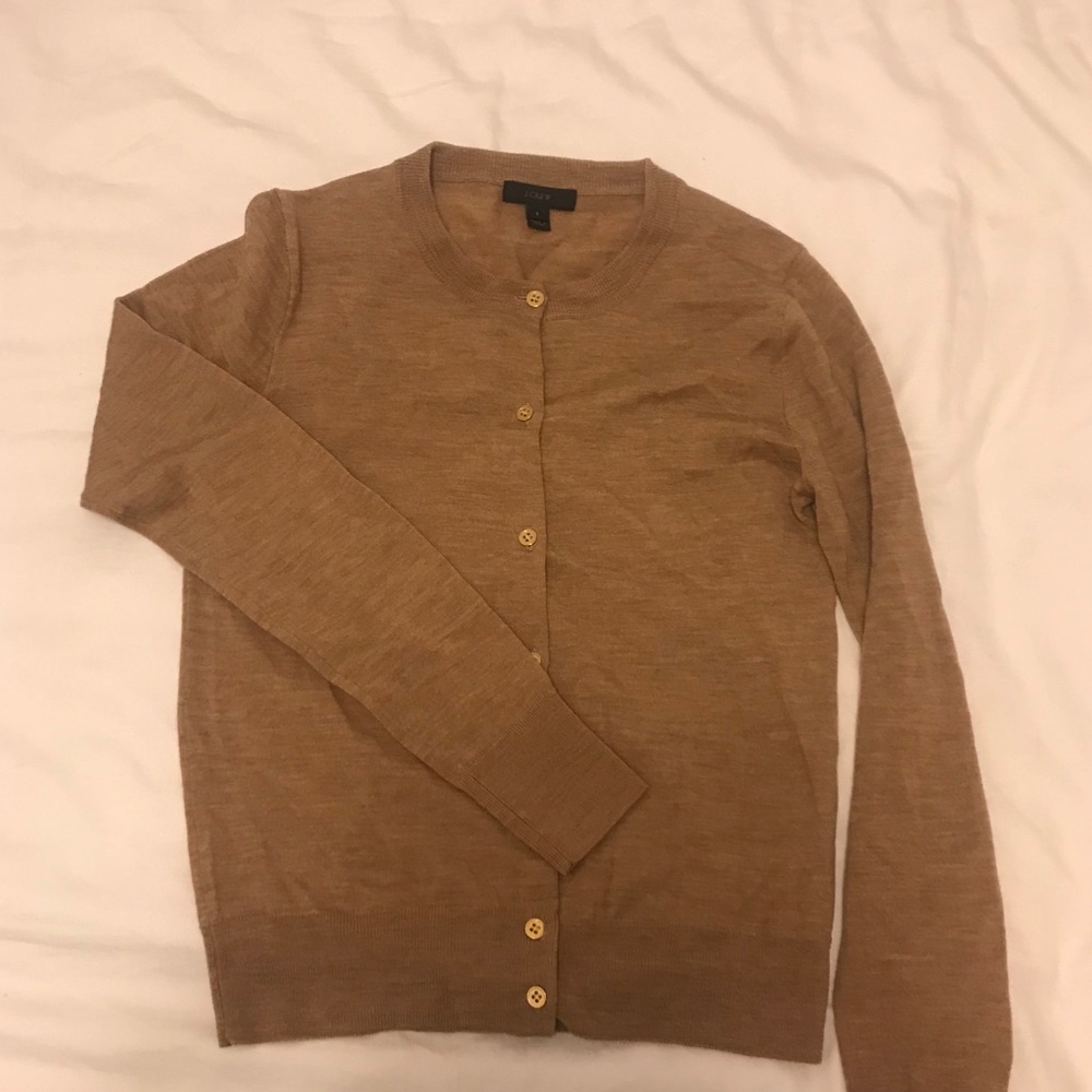 NWOT J.Crew Jackie Cardigan 100% Merino Wool